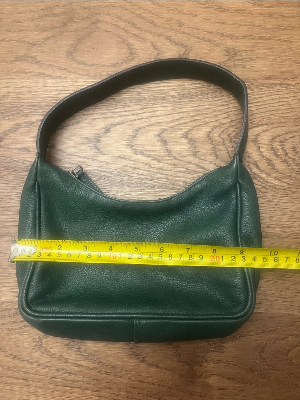 L’intervalle Green Leather Shoulder Bag - Picture 11 of 12